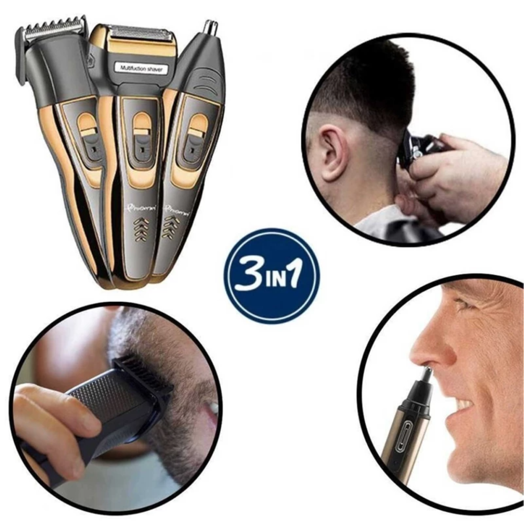 ماشین اصلاح جیمی مدل GM-595 – قدرت سه‌گانه در یک دستگاه-1404
