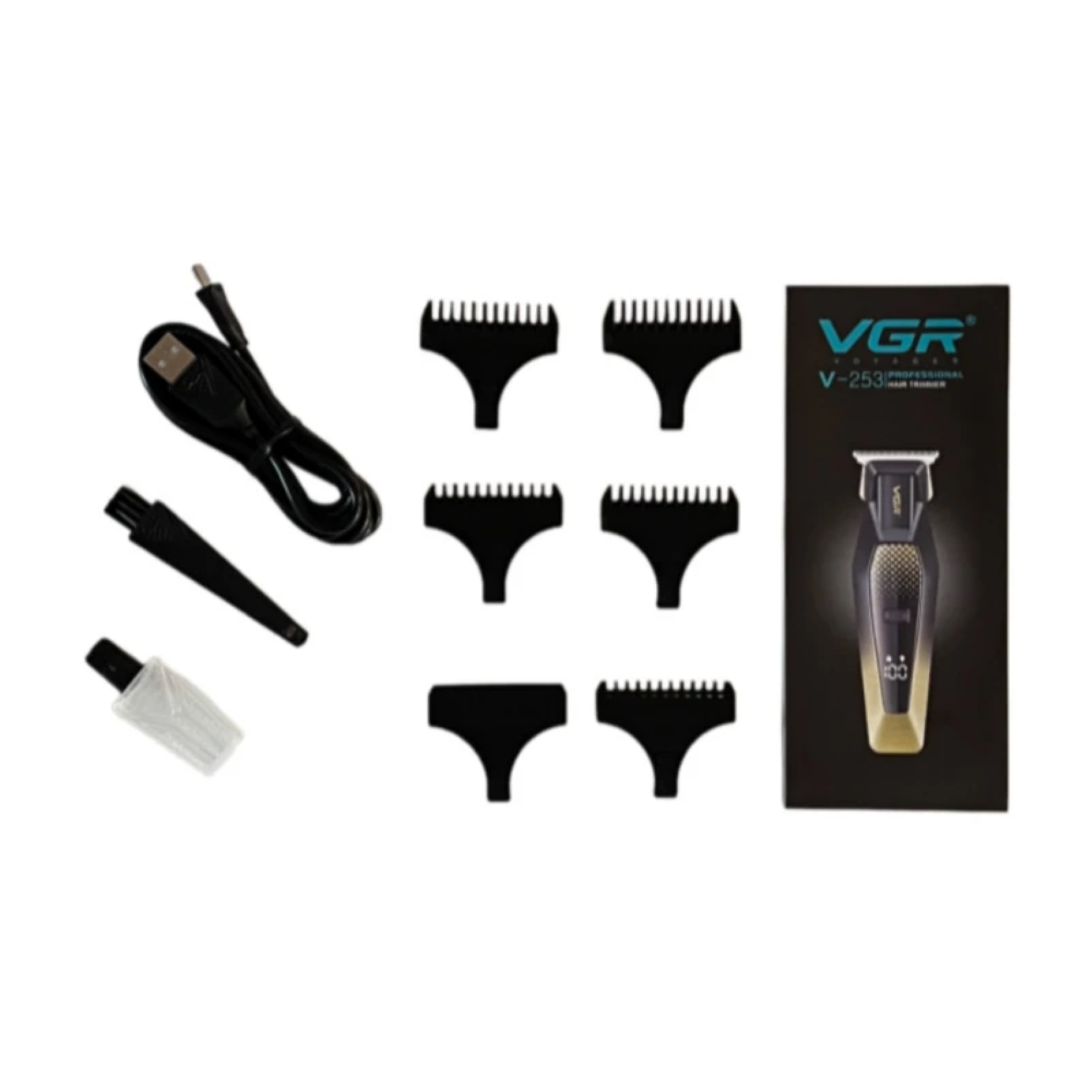 ماشین اصلاح موی سر و صورت وی جی ار مدل V-253 - دستگاه خط زن